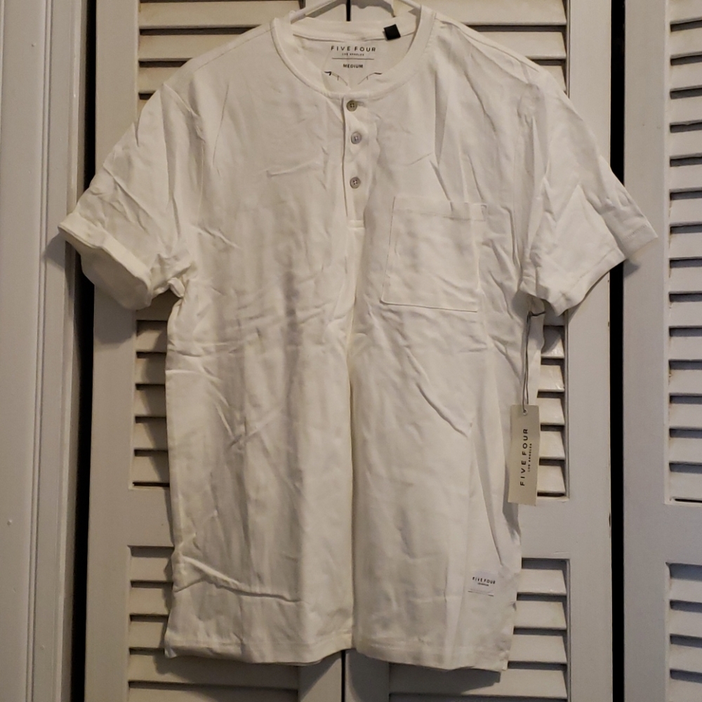New - Five Four Henley Off White